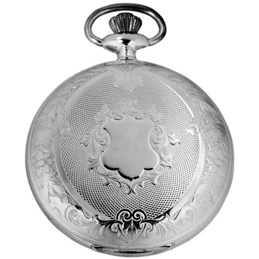 Gevril Mens G680.021.25 1758 Collection Mechanical Hand Wind White Dial Swiss Pocket Watch - Front View